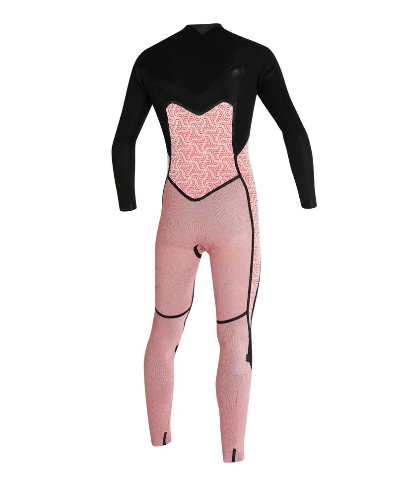 Traje De Surf Bahia Front Zip 4/3 Naranjo Mujer Oneill