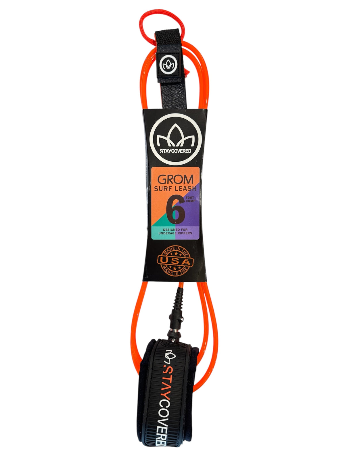 Leash 6'0 Grom Competition StayCovered