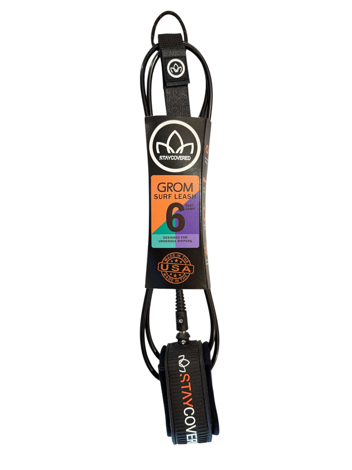 Leash 6'0 Grom Competition StayCovered