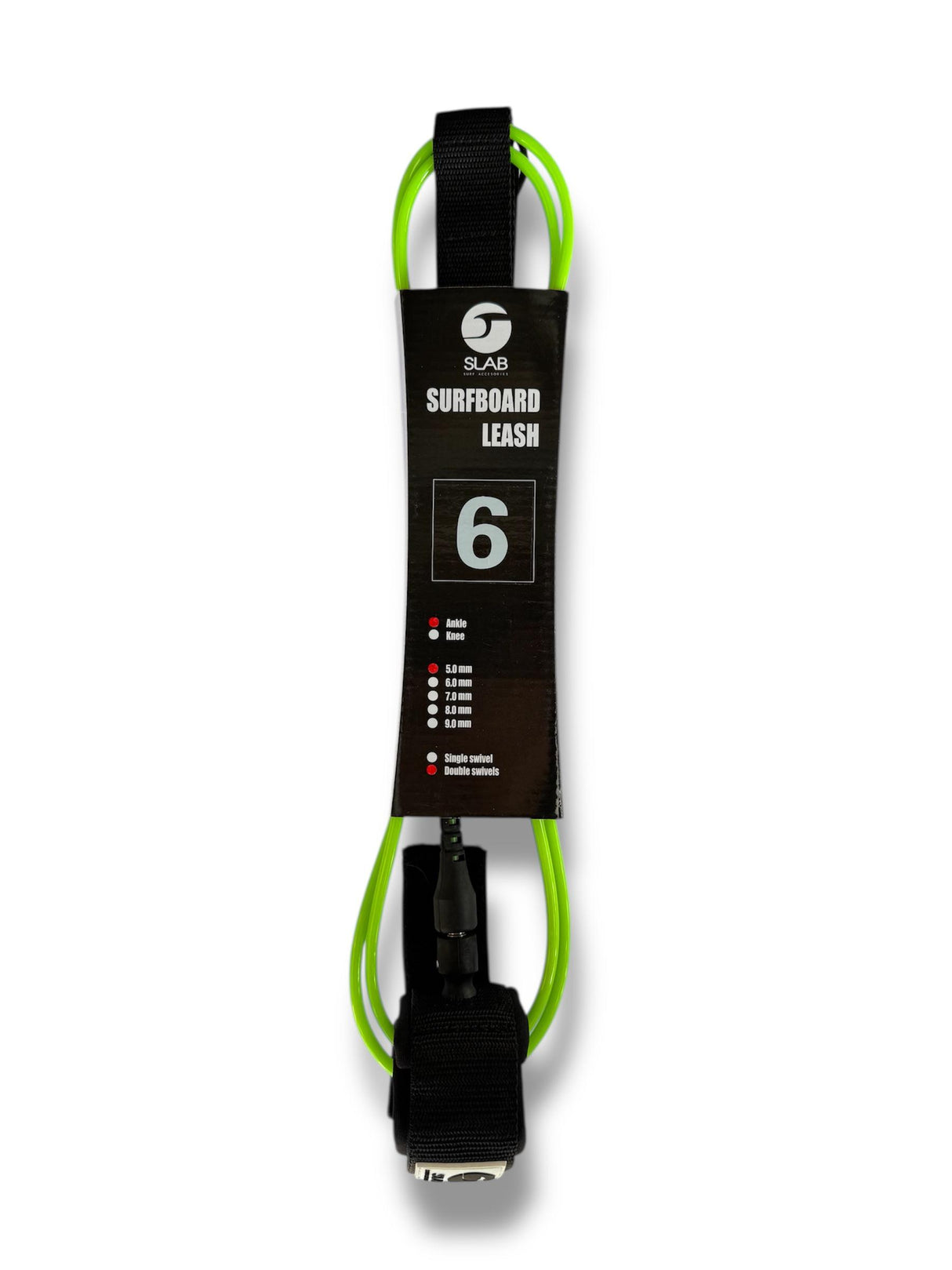 Leash 6 pies 5mm Slab Surf