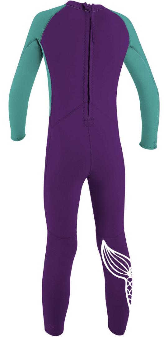 Traje De Surf Morado Niña 2mm Sirenas