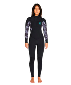 Traje De Surf Bahia Front Zip 4/3 Gris Mujer O'Neill
