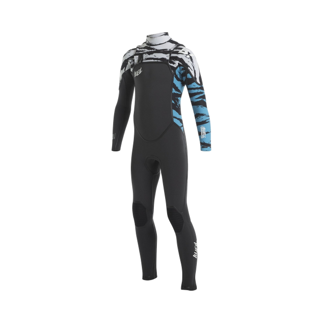 Traje de Surf Niño Buell RB1 Job Tiger Gris 4/3mm