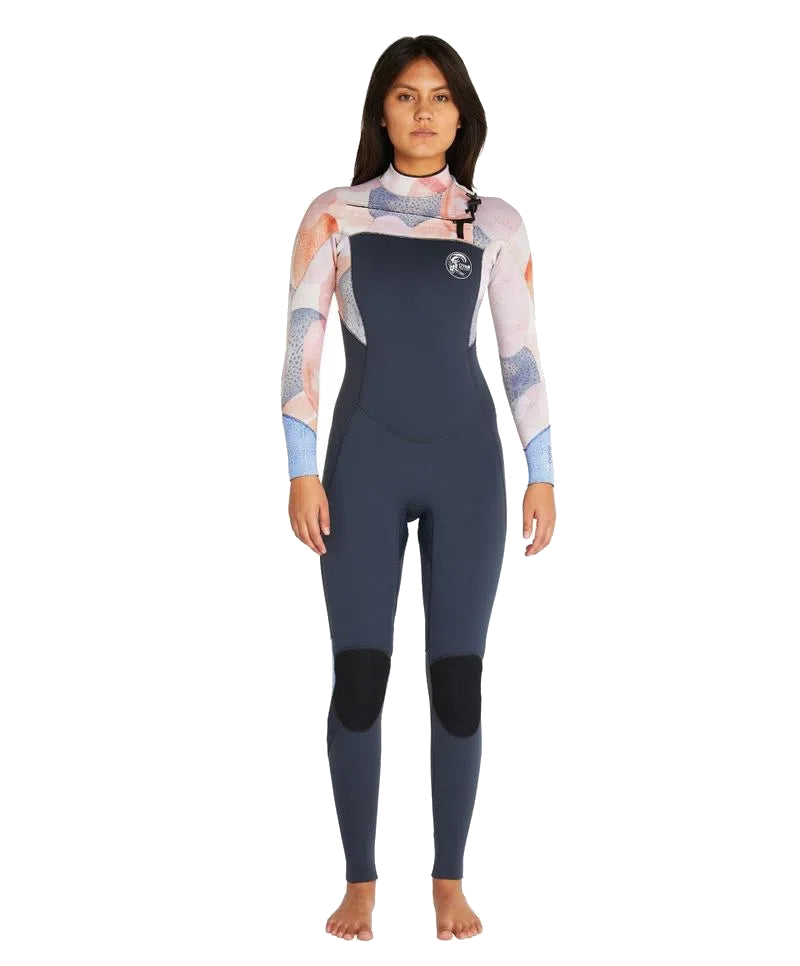 Traje De Surf Bahia Front Zip 4/3 Naranjo Mujer O'Neill