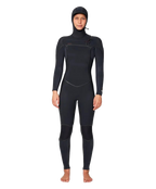 Traje de Surf Hyper Fire Hooded 5/4 Negro Mujer Oneill