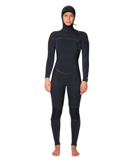 Traje de Surf Hyper Fire Hooded 5/4 Negro Mujer Oneill