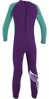 Traje De Surf Morado Niña 2mm Sirenas